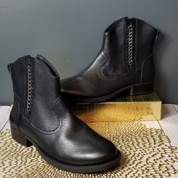 Anthropologie Shoes - NUTURE Black Leather Moto Boots 9